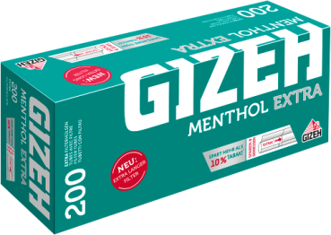 Gizeh Menthol Hülsen Extra 200er Filterlänge: 15 mm Füllraum: 69 mm